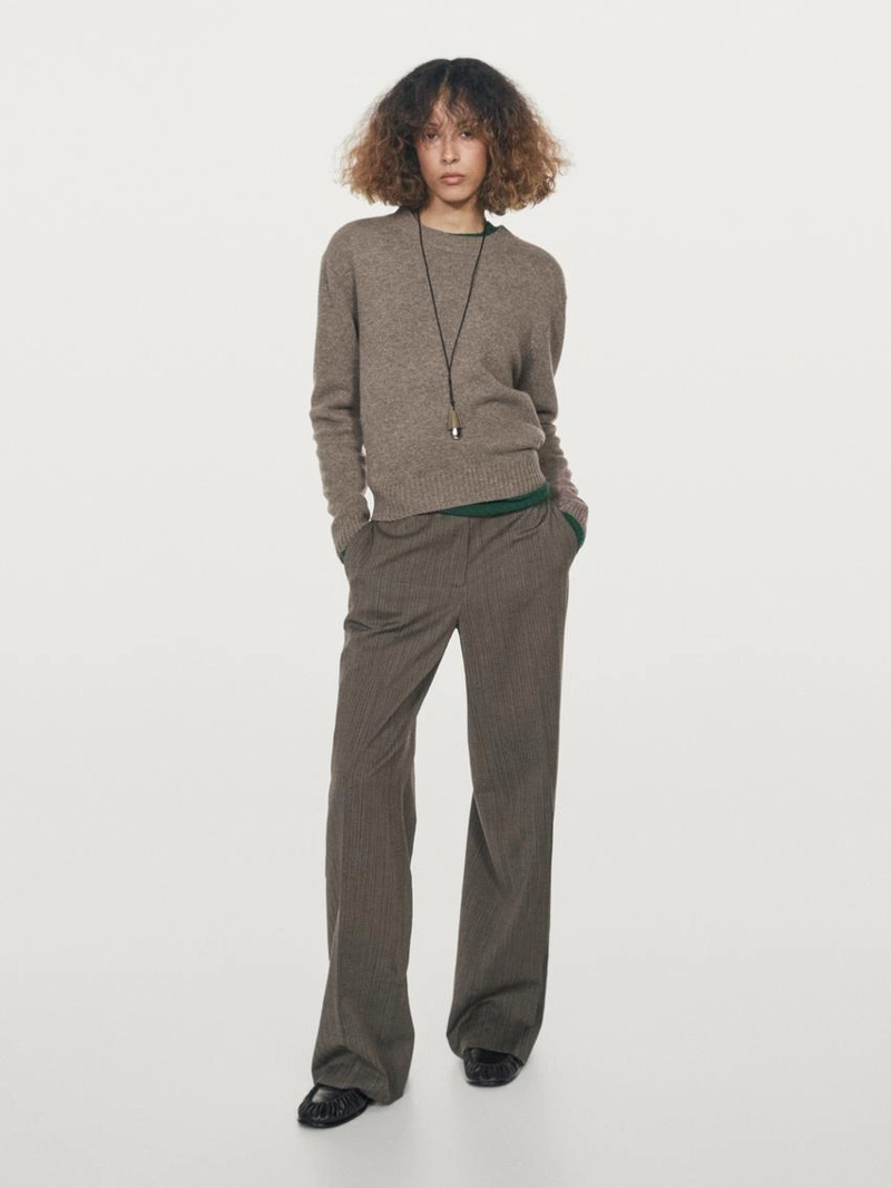 Свитер с круглым вырезом из шерстяной смеси