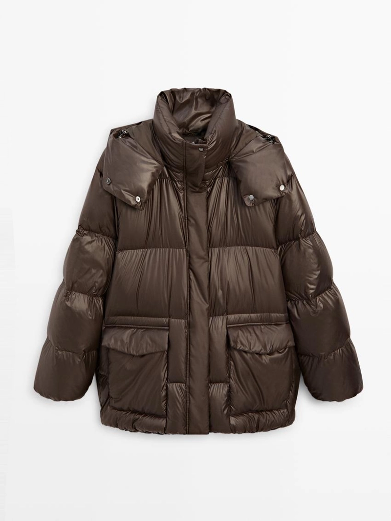 Глянцевый пуховик