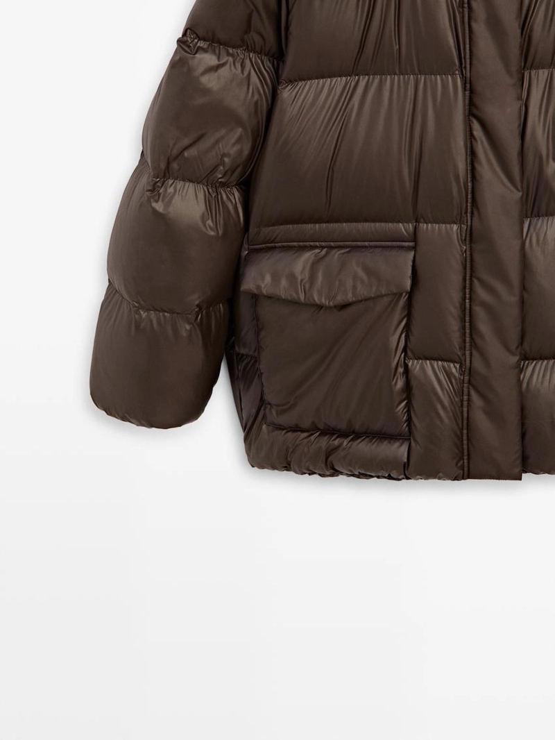 Глянцевый пуховик