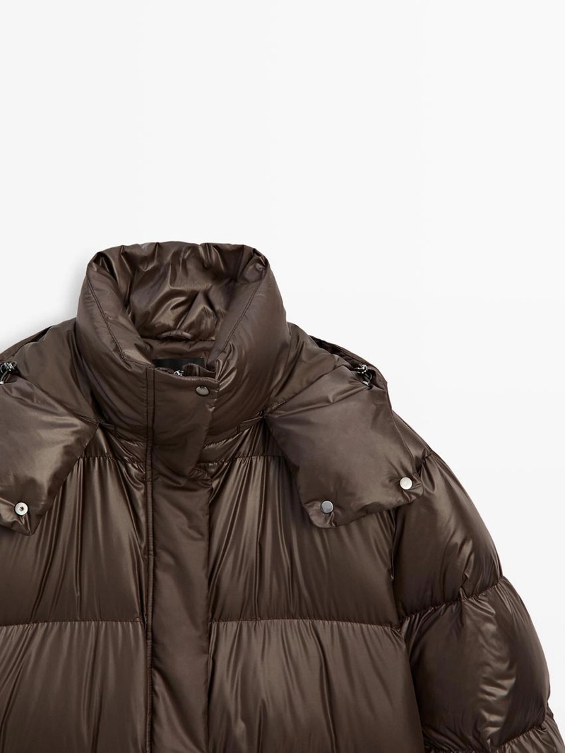 Глянцевый пуховик