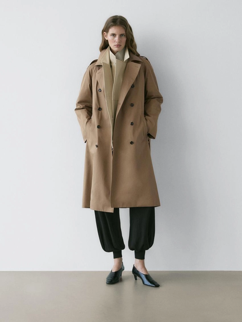 Плащ из 100% хлопка