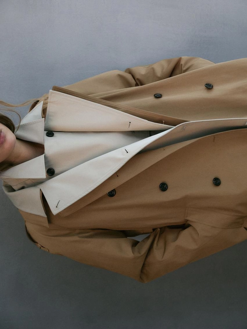 Плащ из 100% хлопка