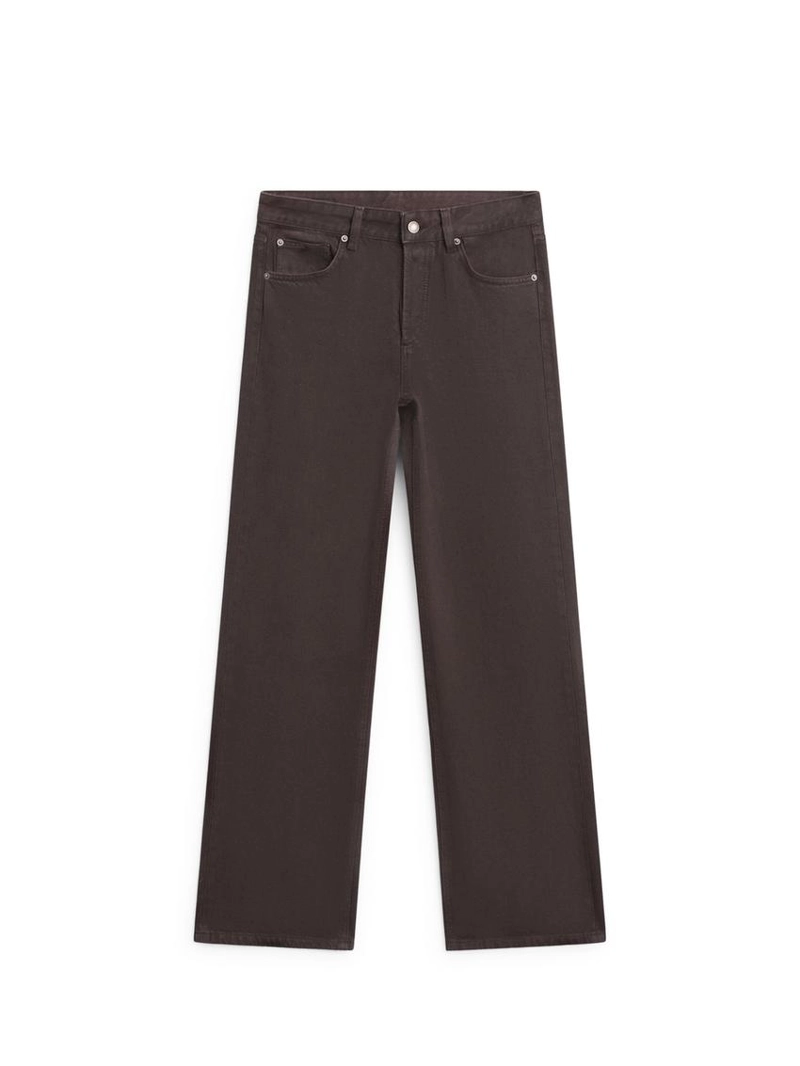 Джинсы с широкими брючинами