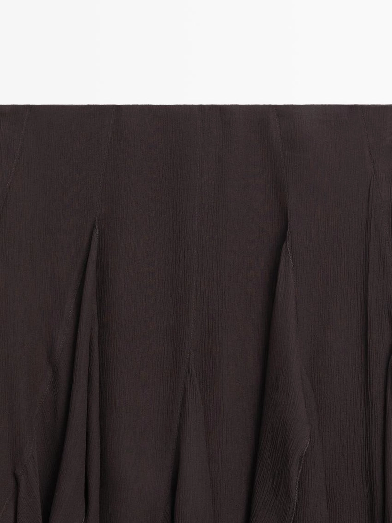 Асимметричная юбка с оборками