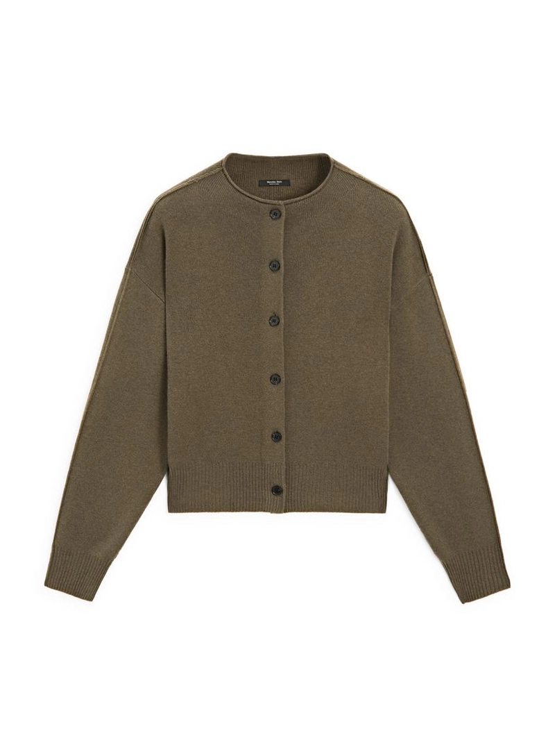 Кардиган из шерстяной смеси с деталями швов