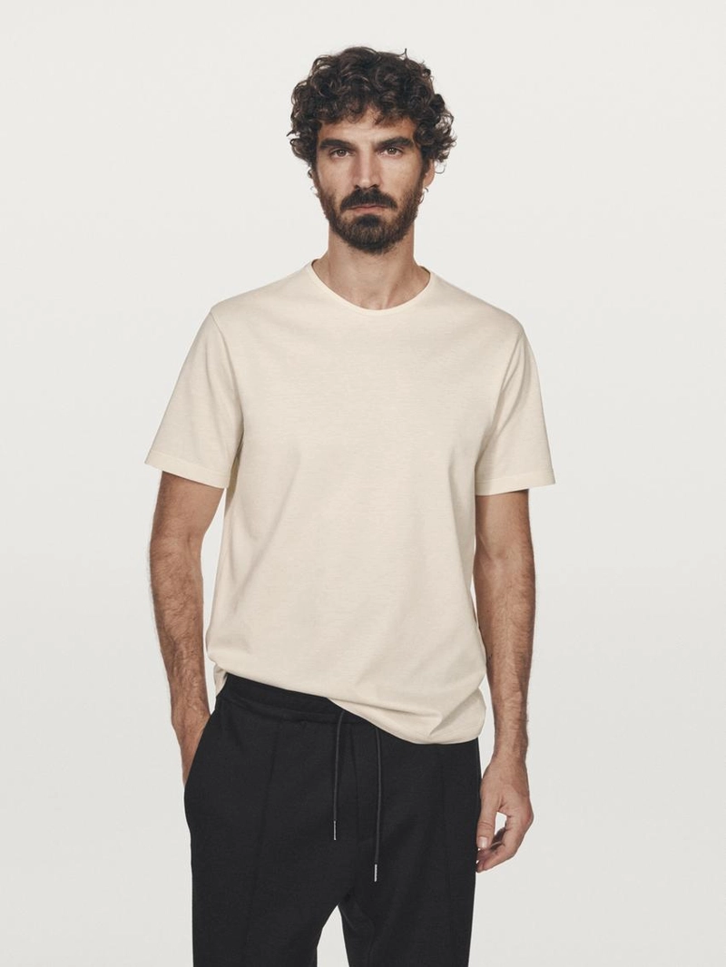 Футболка с круглым вырезом regular fit