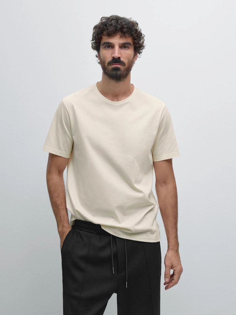 Футболка с круглым вырезом regular fit