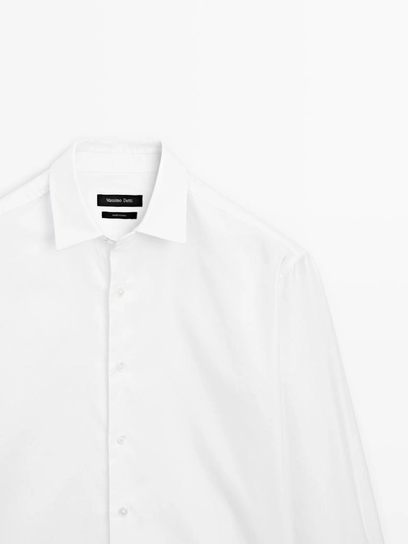 Рубашка regular fit с текстурой