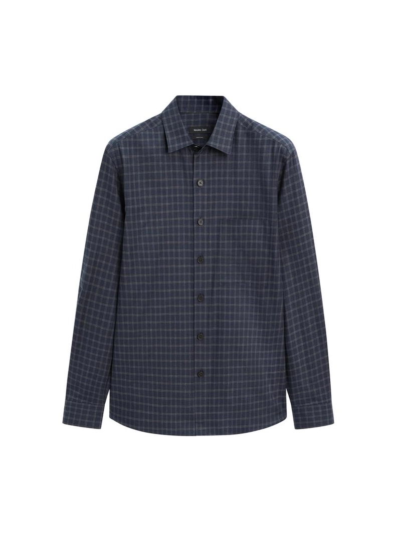 Рубашка в клетку свободного кроя