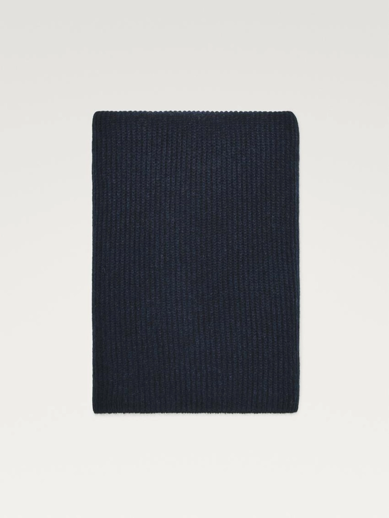 Шарф из 100% кашемира с ребристой фактурой