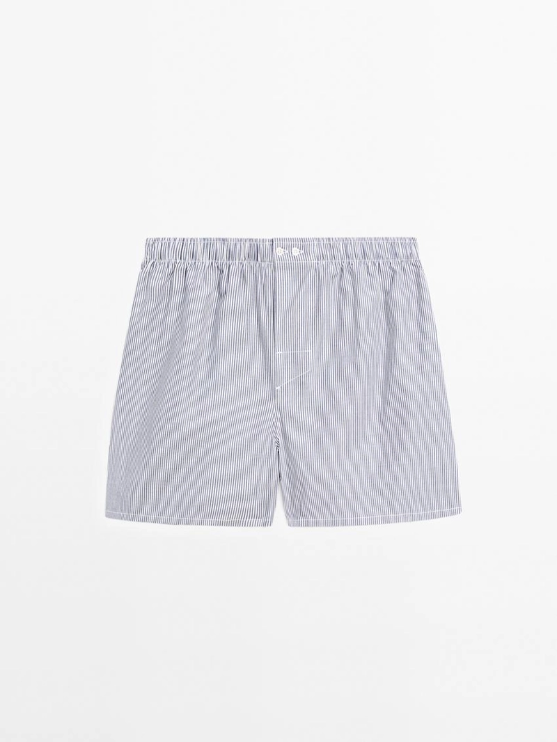 Полосатые боксеры из 100% хлопка