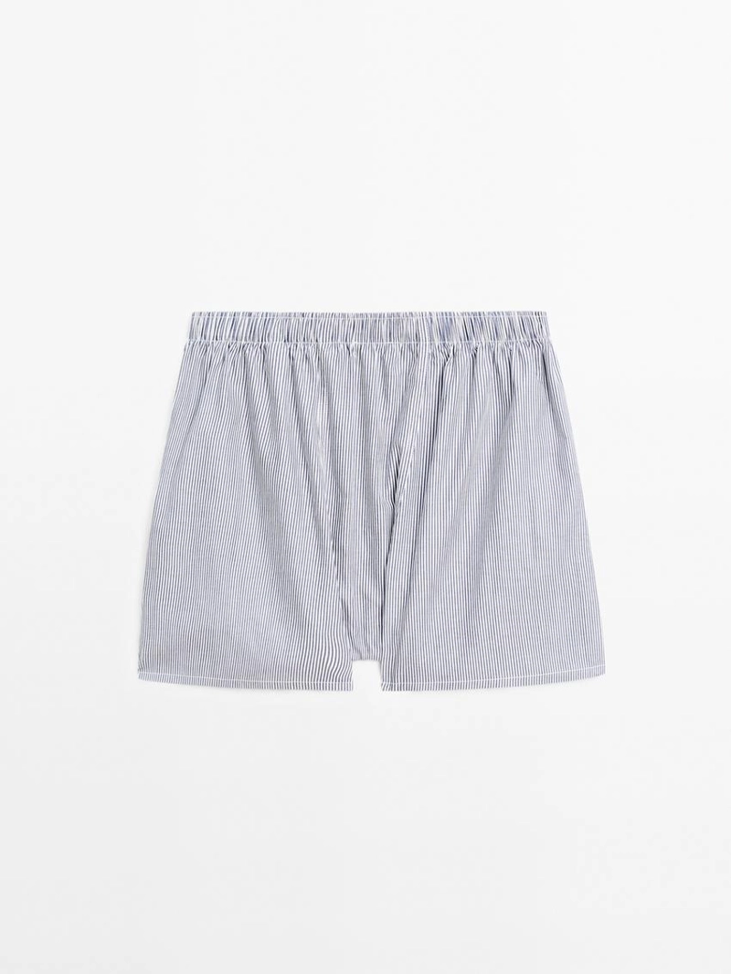 Полосатые боксеры из 100% хлопка