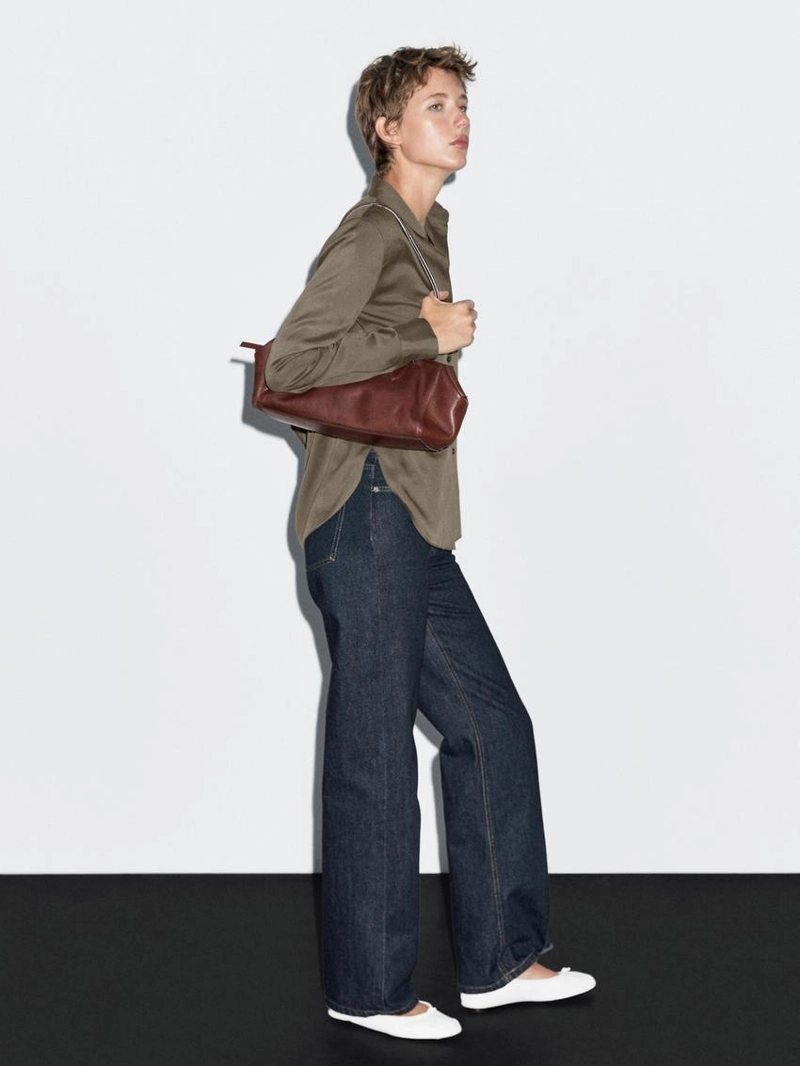 Рубашка с летящим воротничком