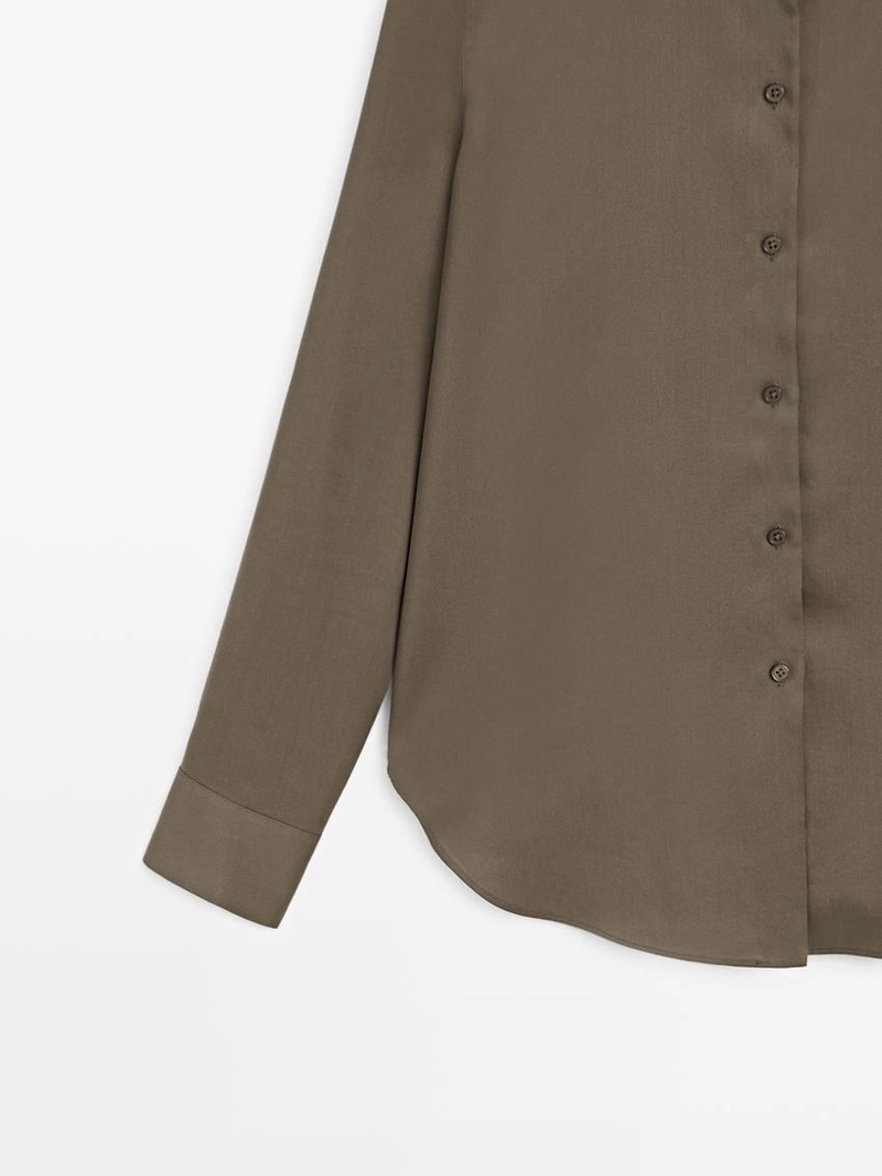 Рубашка с летящим воротничком