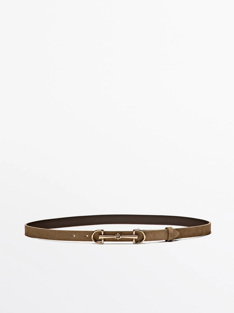 Ремень из замши экипажный