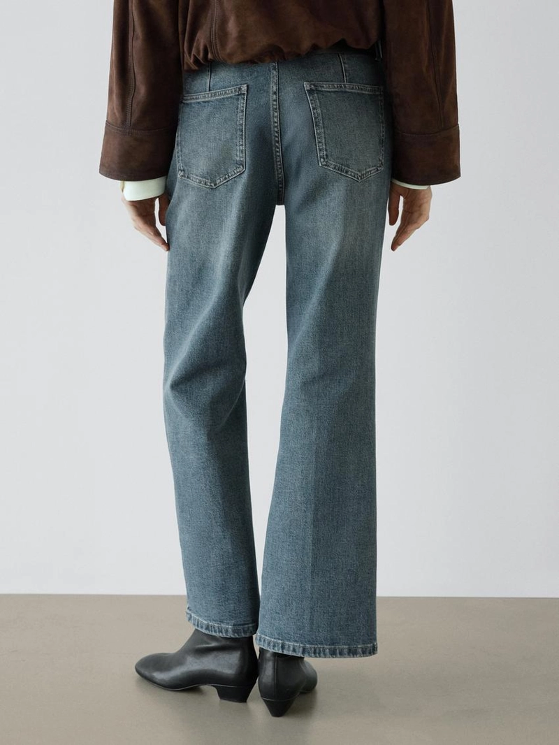 Джинсы белл-боттом средней посадки