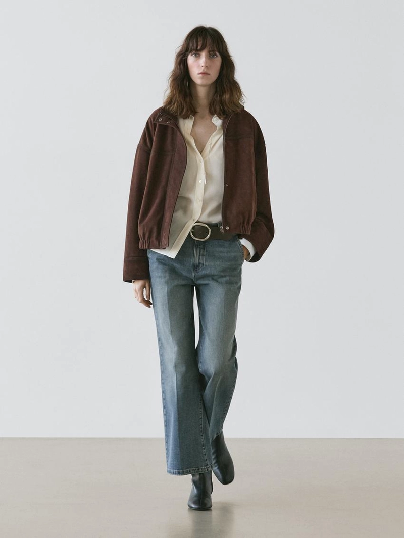 Джинсы белл-боттом средней посадки