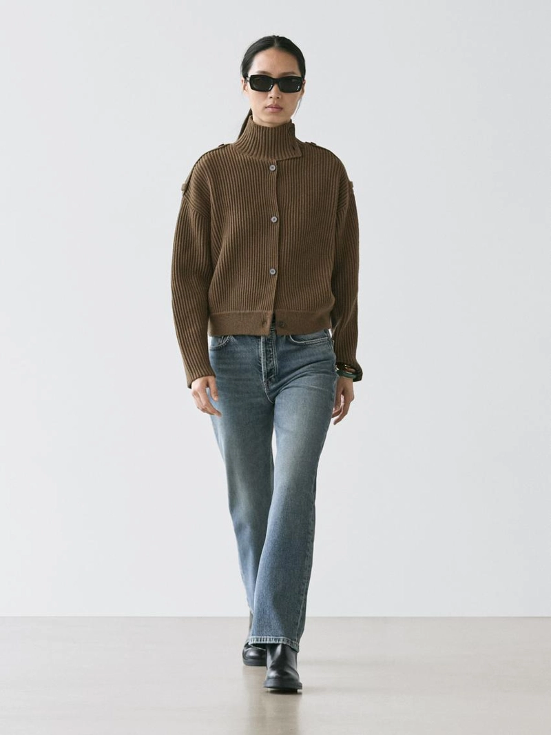 Кардиган из шерсти с деталями на пуговицах