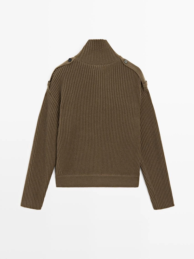 Кардиган из шерсти с деталями на пуговицах