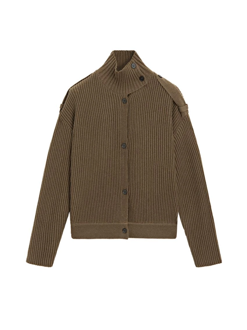 Кардиган из шерсти с деталями на пуговицах