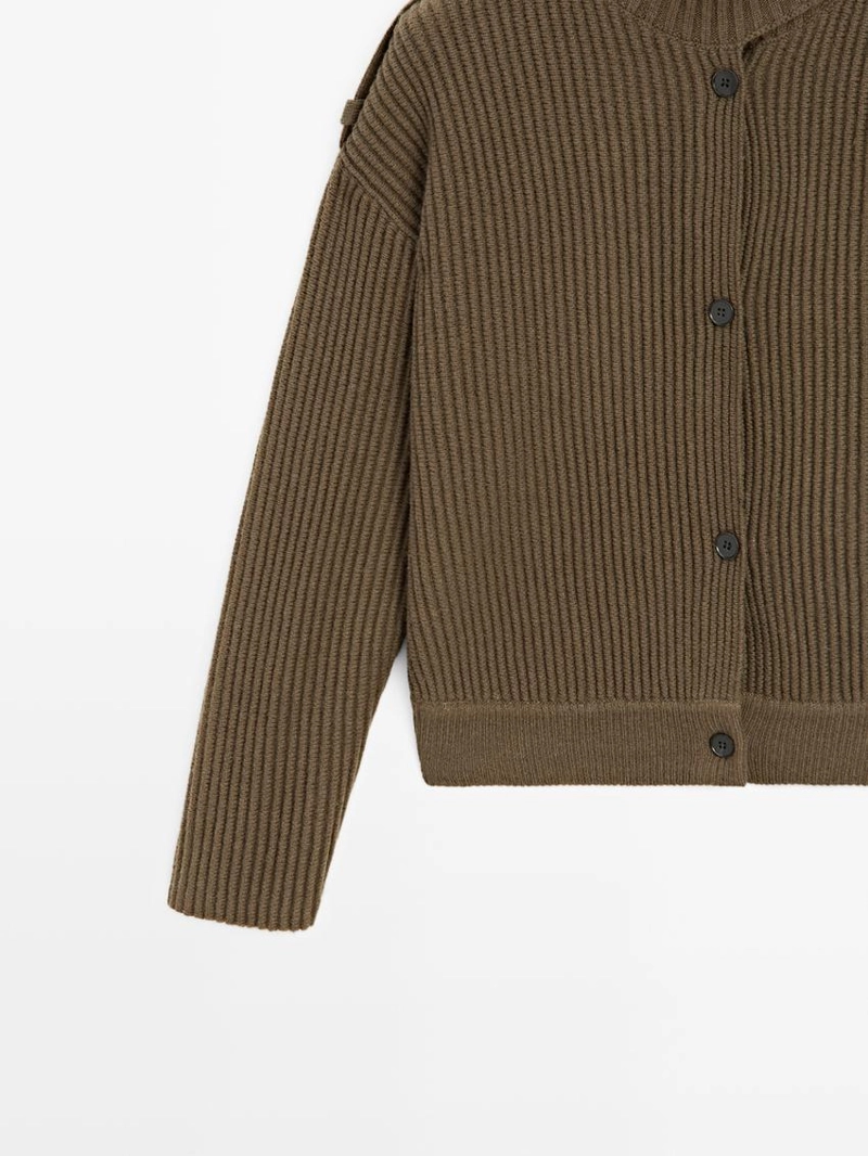 Кардиган из шерсти с деталями на пуговицах