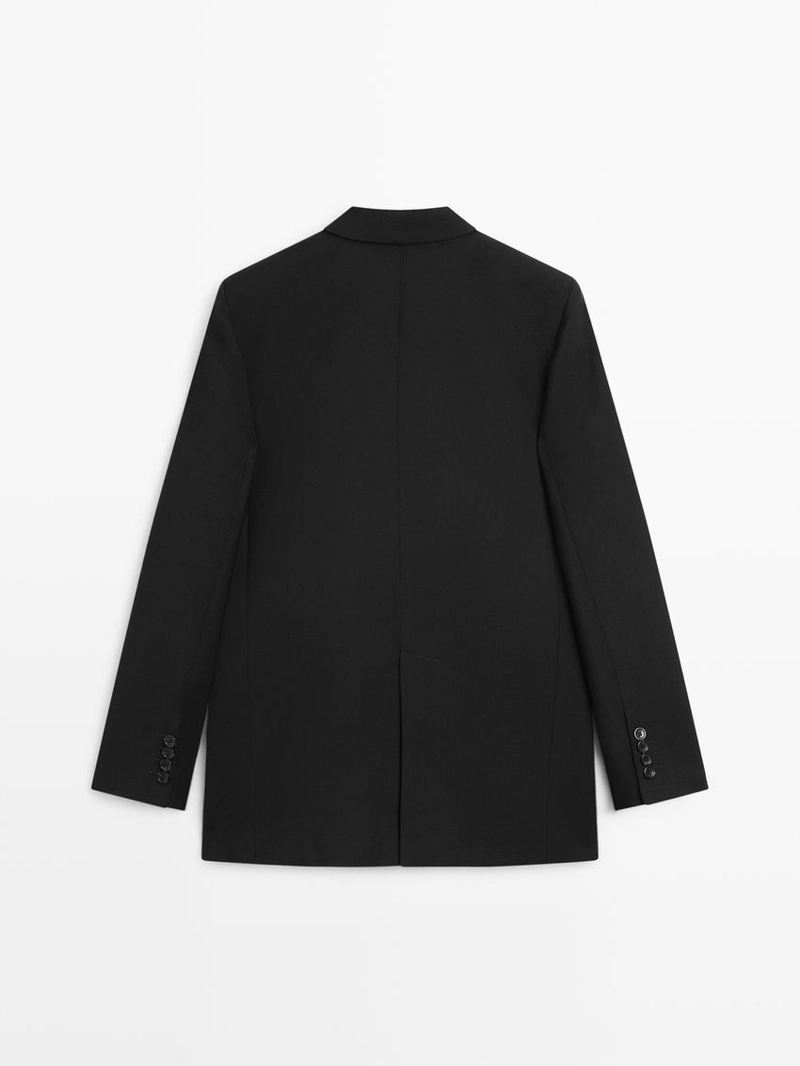 Пиджак из шерсти с тремя пуговицами