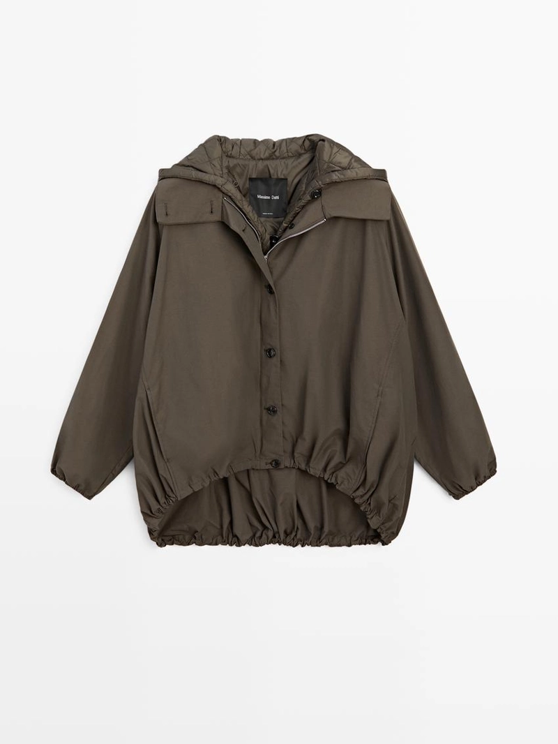 Парка с деталями из пуха