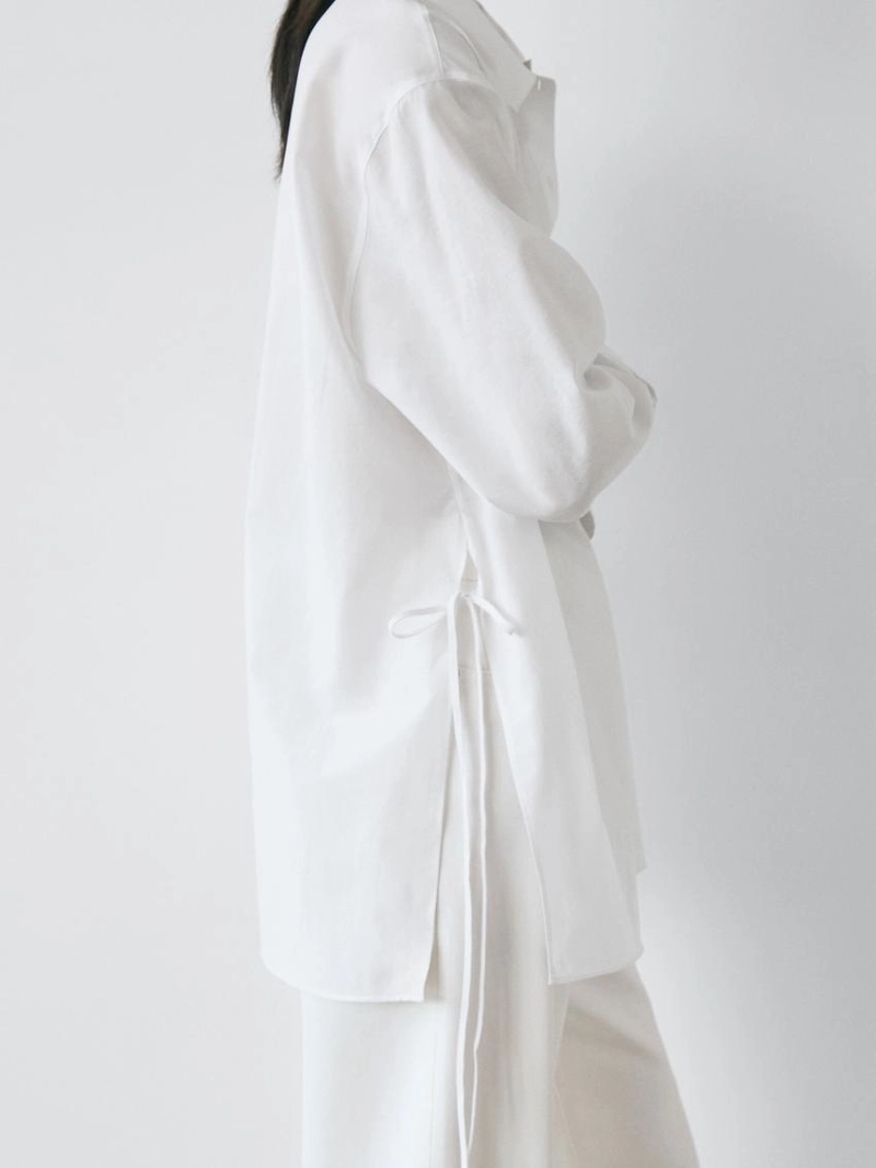 Рубашка с деталями галстука