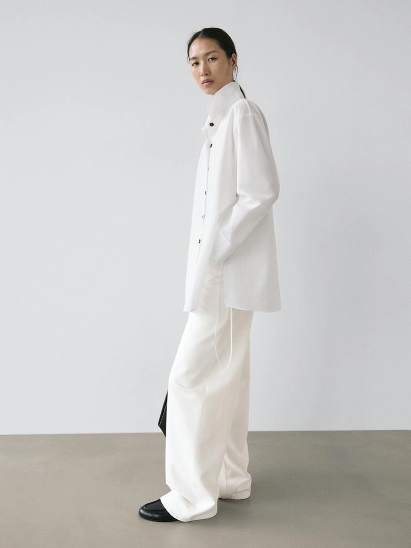 Рубашка с деталями галстука