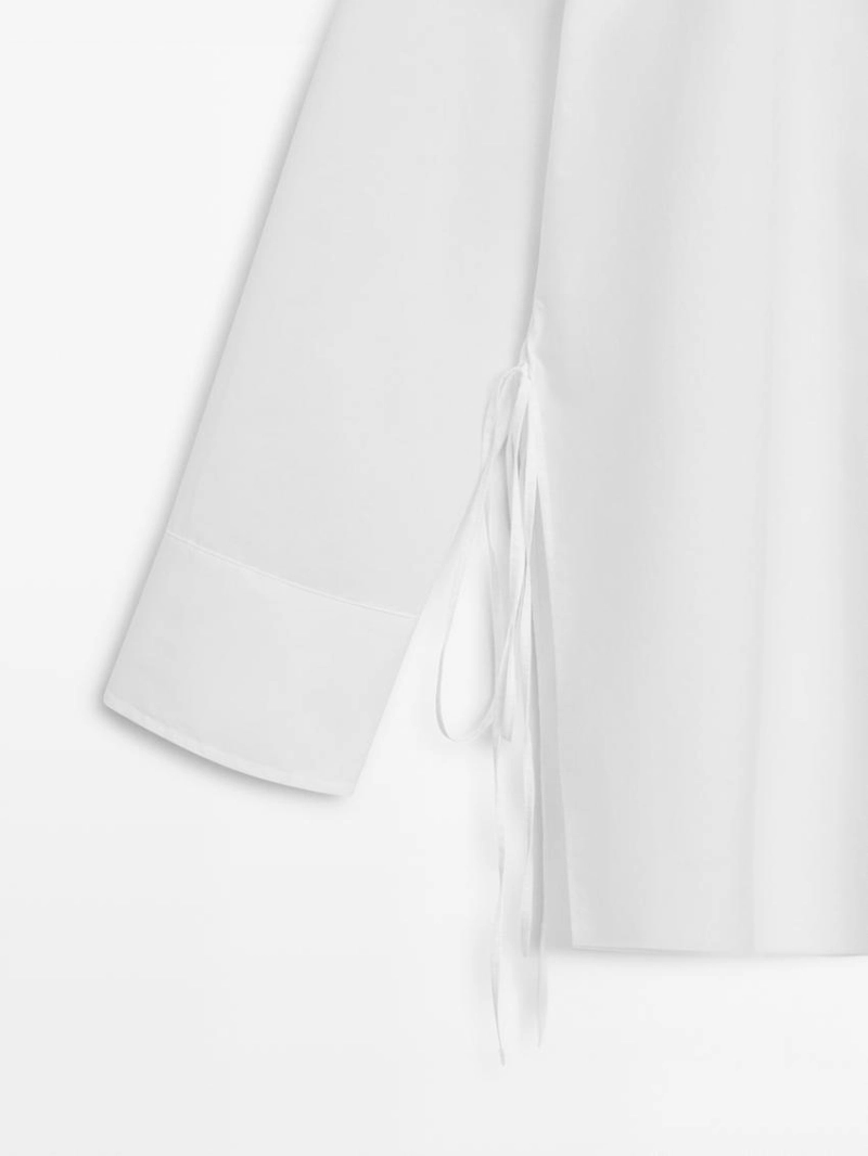 Рубашка с деталями галстука