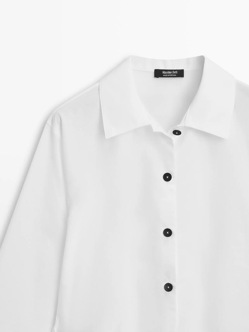 Рубашка с деталями галстука