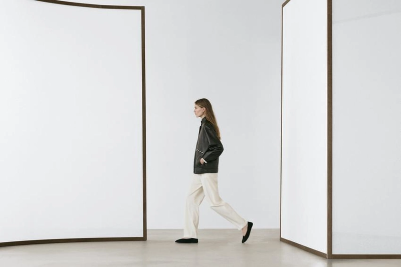 Куртка из овечьей кожи с карманными деталями