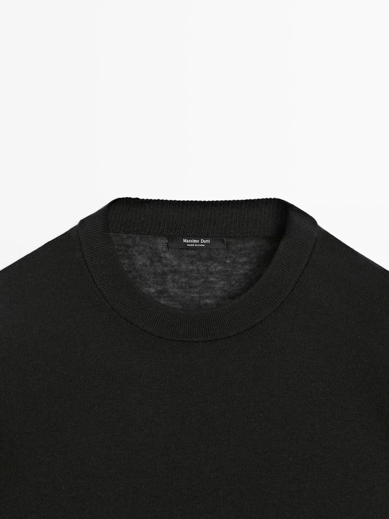 Свитер с крупным трикотажом из шерстяной смеси