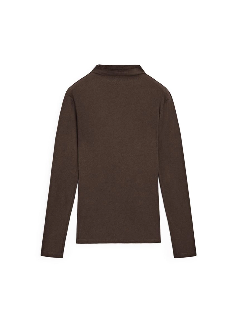 Футболка с длинным рукавом из ребристого хлопка