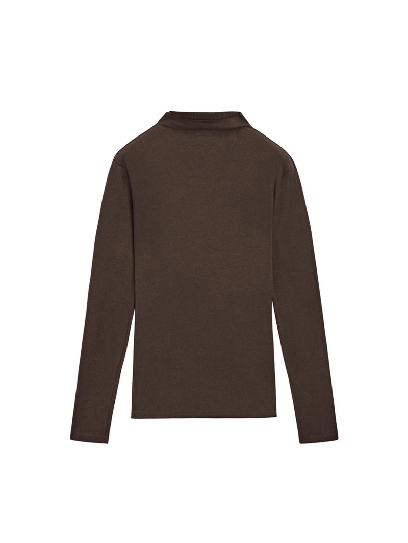 Футболка с длинным рукавом из ребристого хлопка