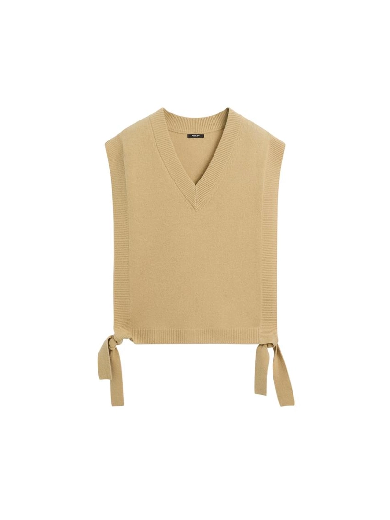 Воротник талией с деталями на завязках