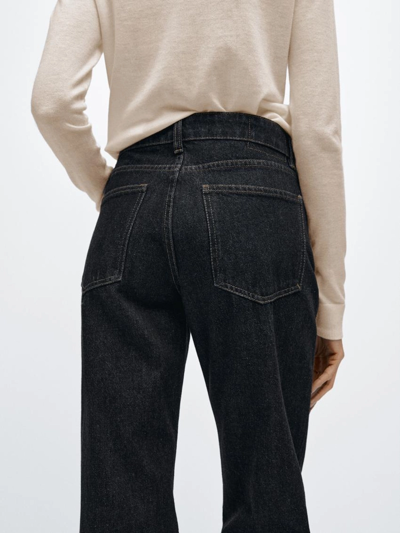 Джинсы свободного кроя средней посадки