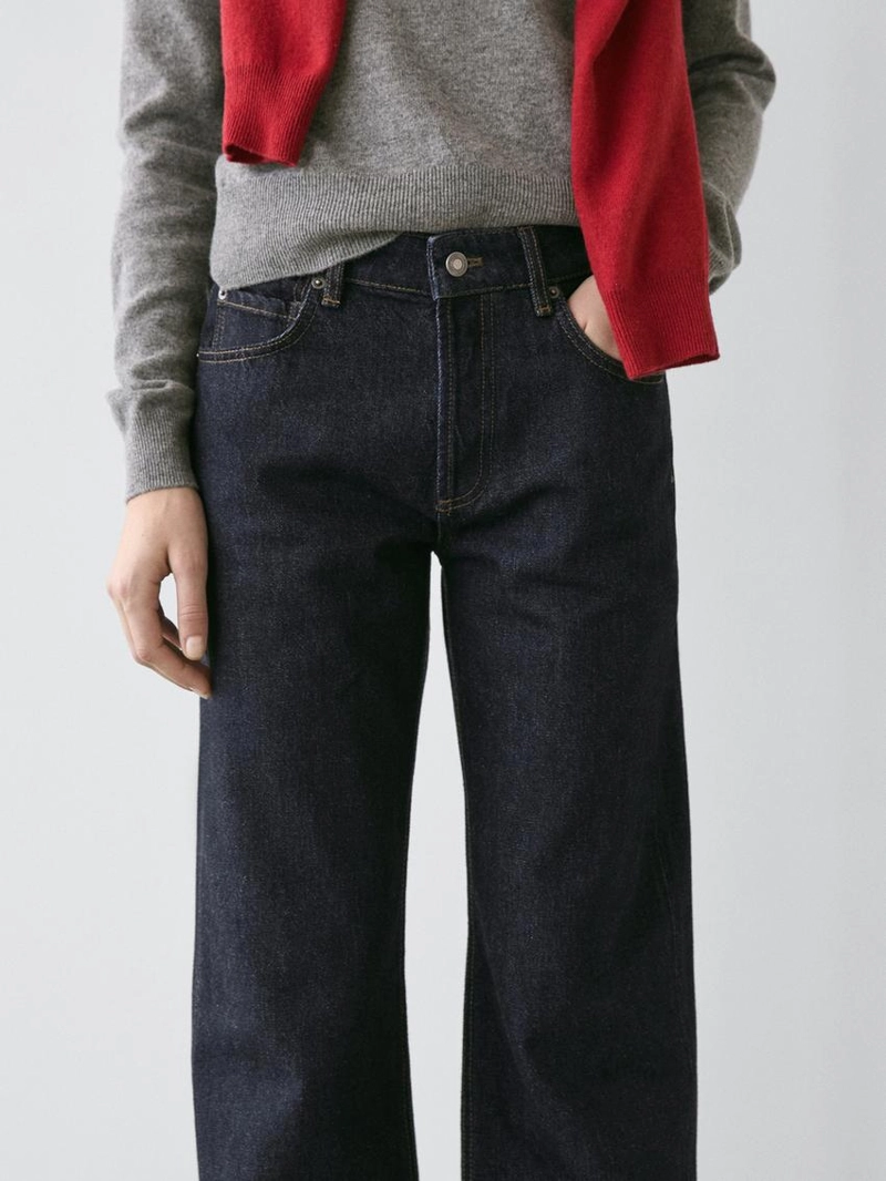 Джинсы свободного кроя средней посадки