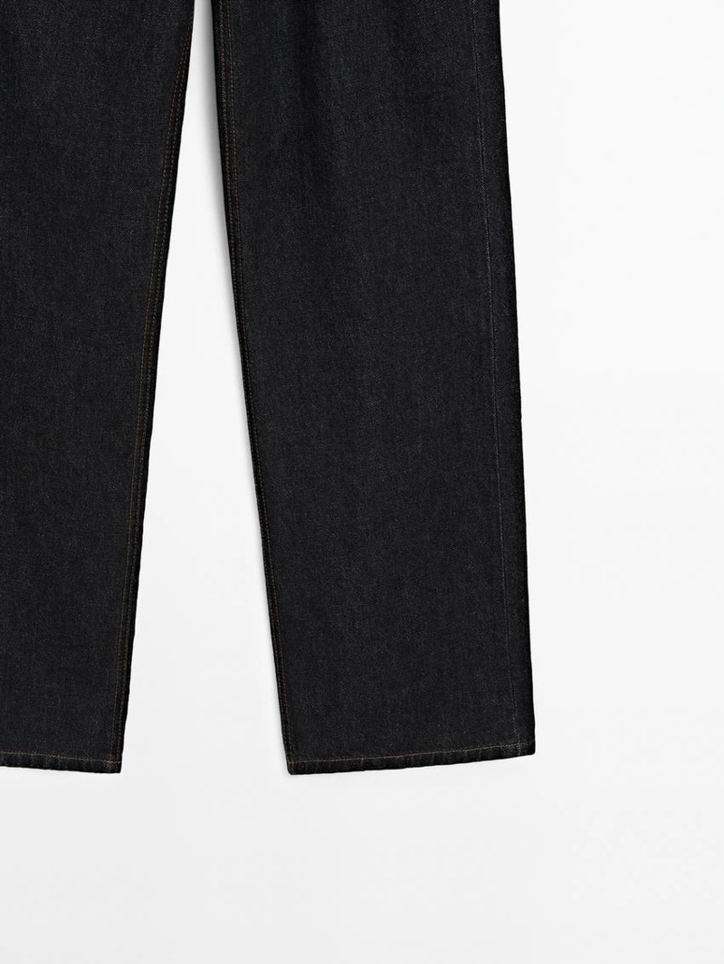 Джинсы свободного кроя средней посадки