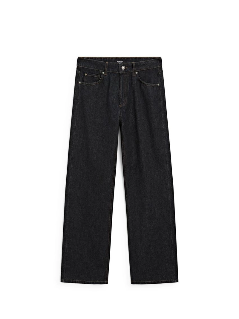 Джинсы свободного кроя средней посадки