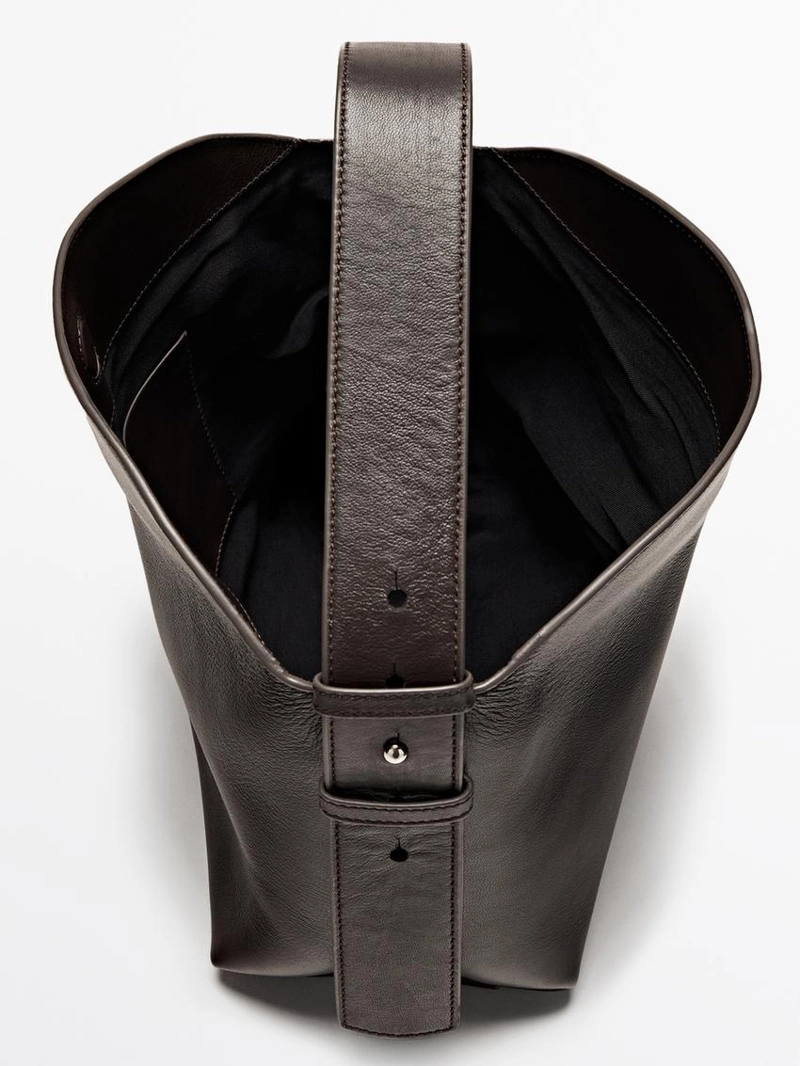 Маленькая сумка из натуральной кожи овцы