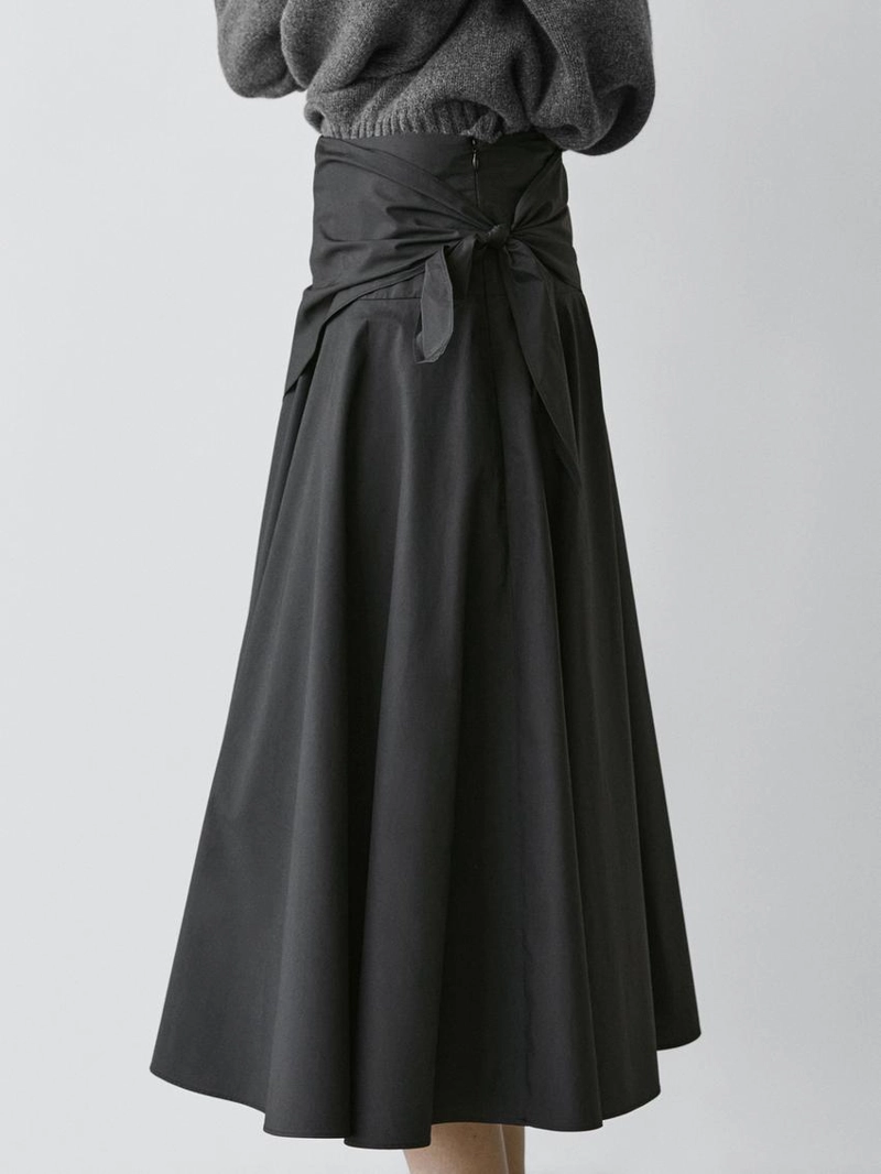 Юбка миди с деталями в виде платка