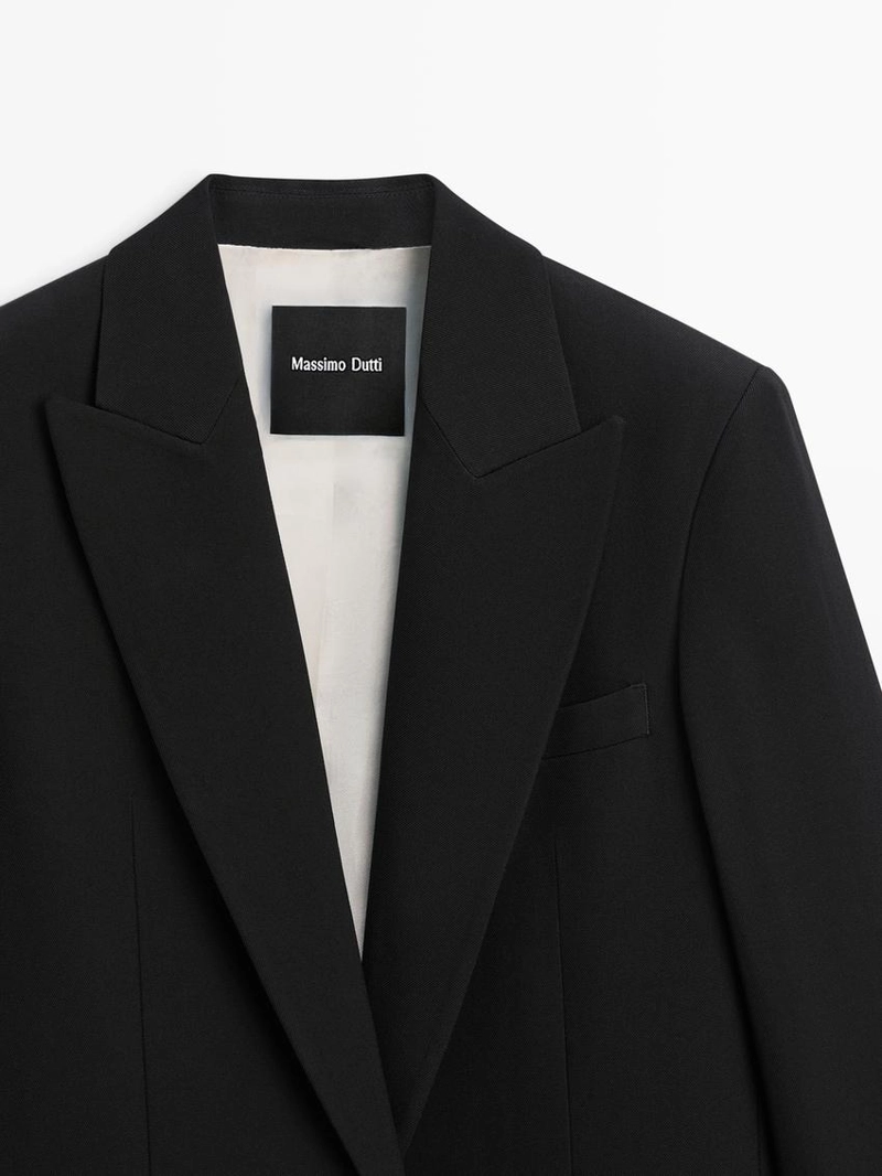 Пиджак из креповой ткани