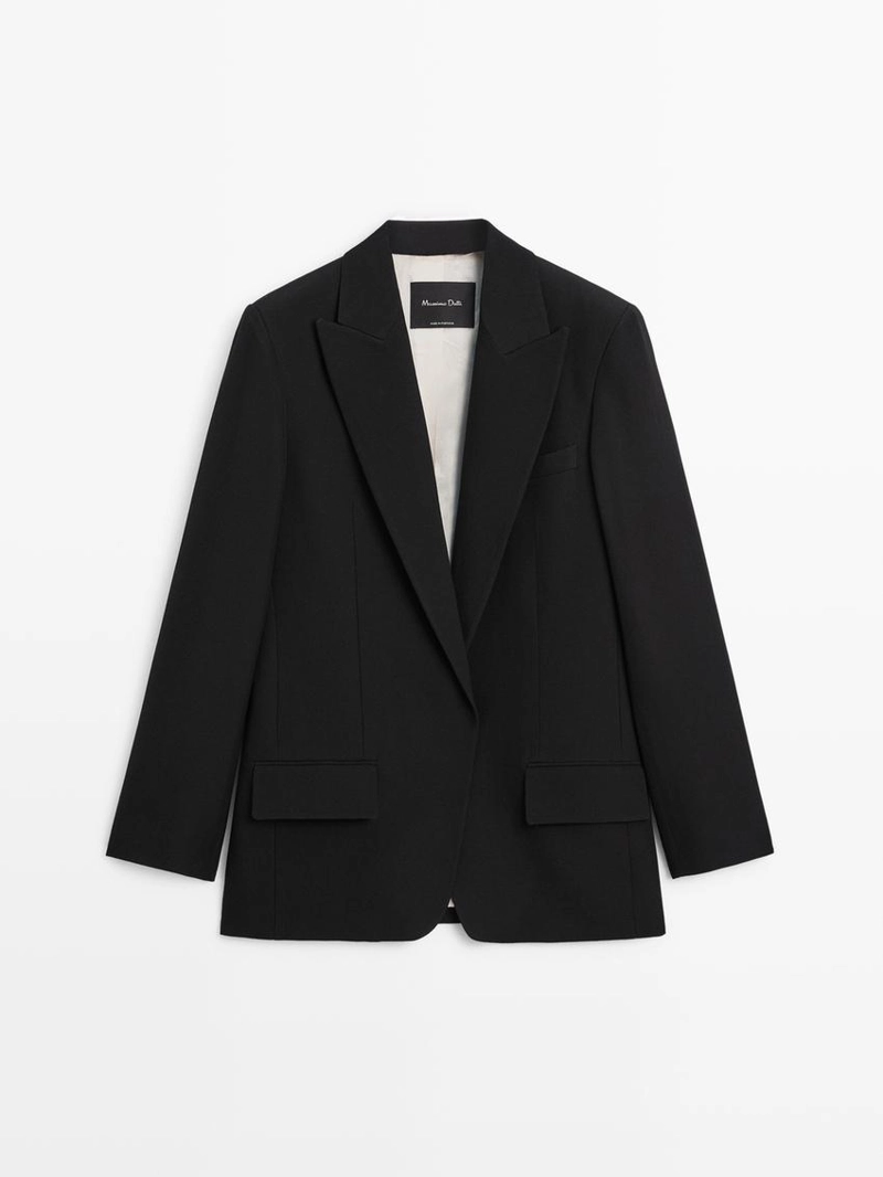 Пиджак из креповой ткани