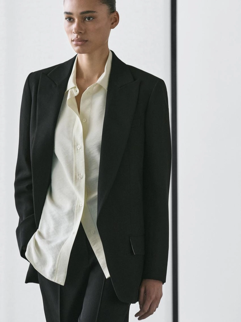 Пиджак из креповой ткани