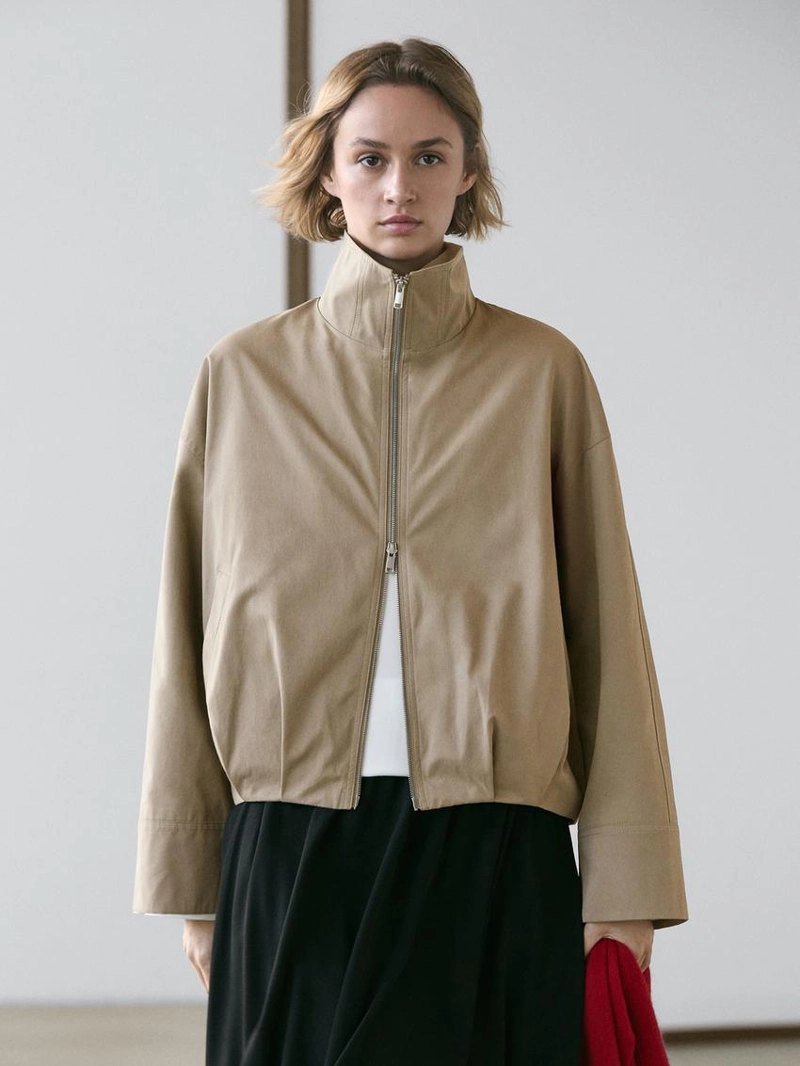 Бомбер с курткой из хлопка