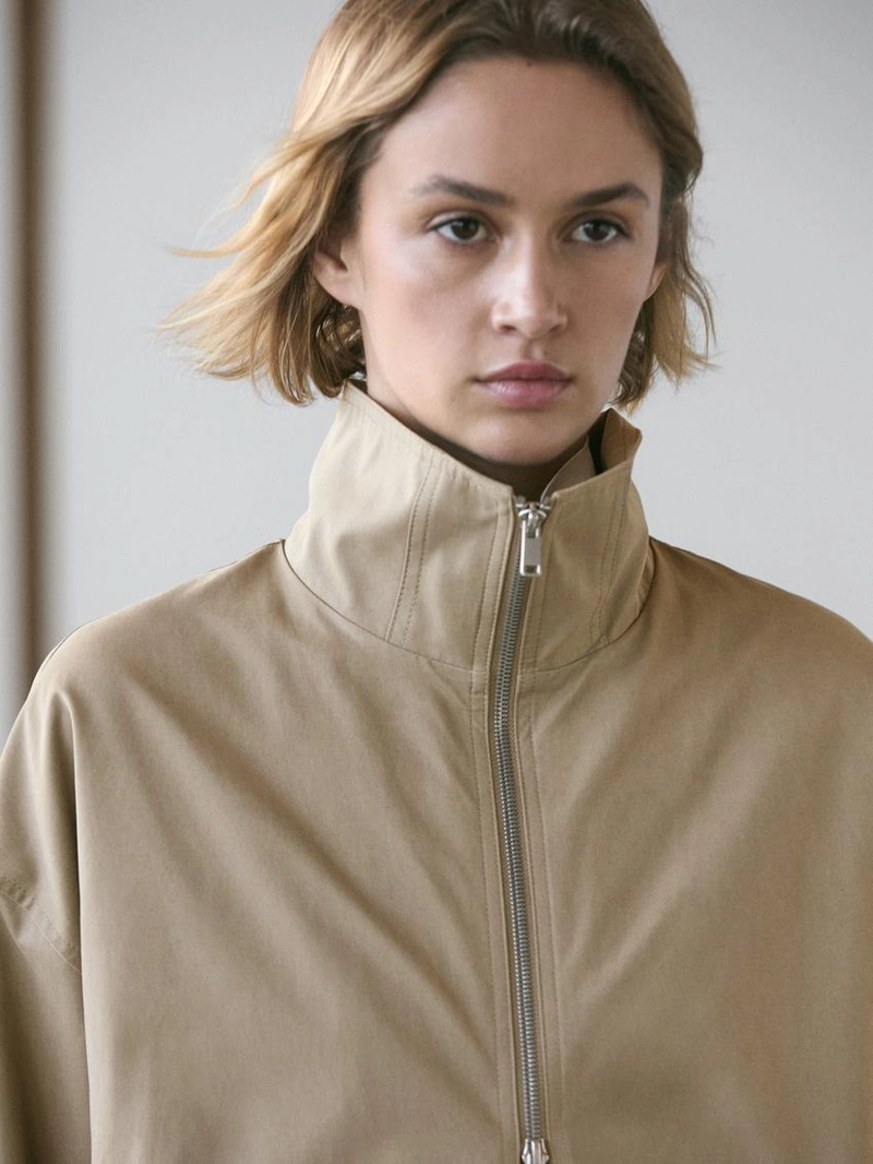 Бомбер с курткой из хлопка