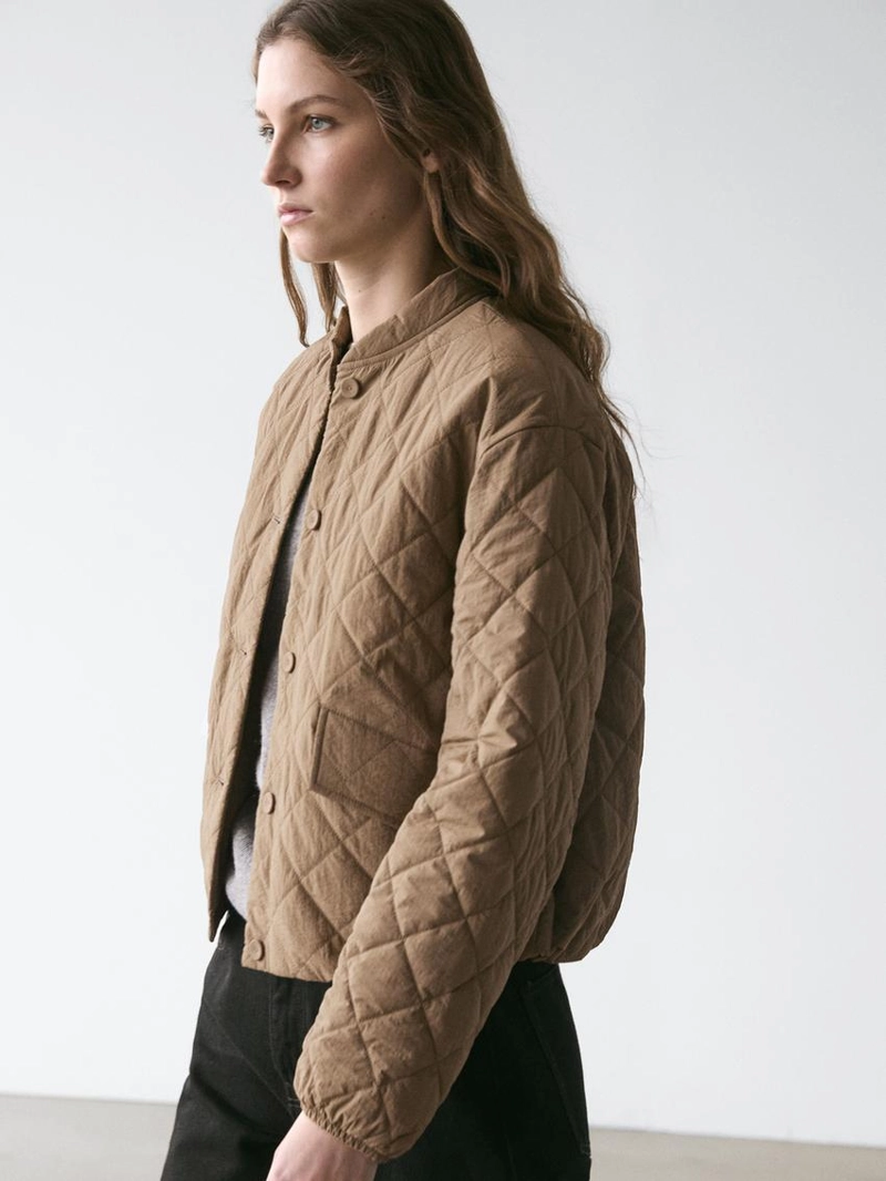 Укороченная куртка-бомбер