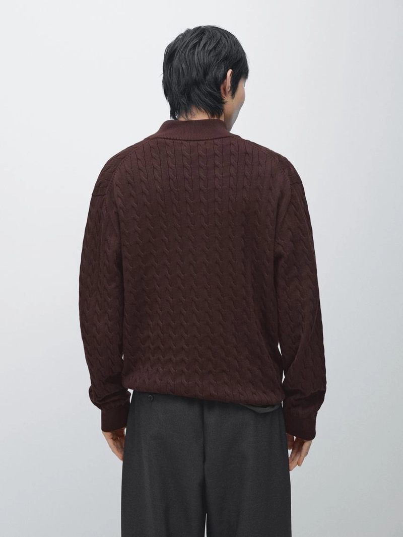 Водолазка из вязаного трикотажа с молнией