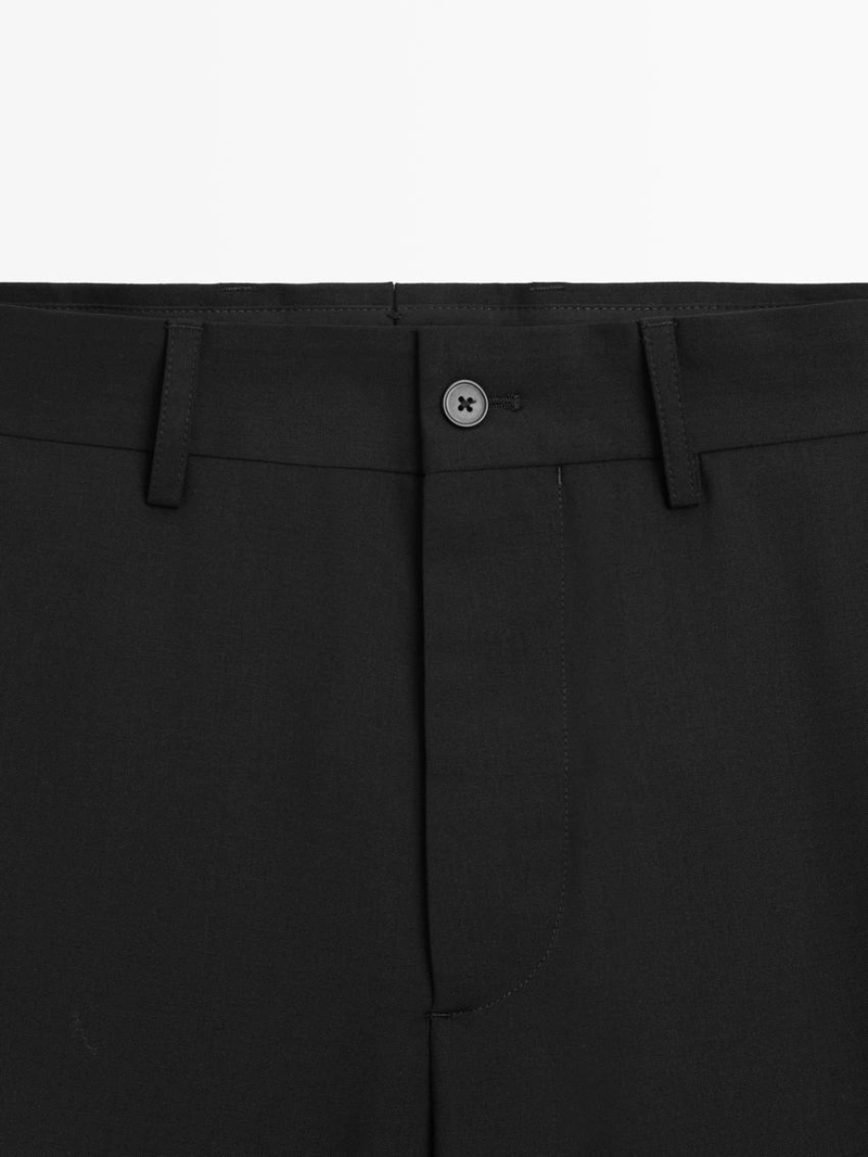 Широкие брюки для костюма из шерсти